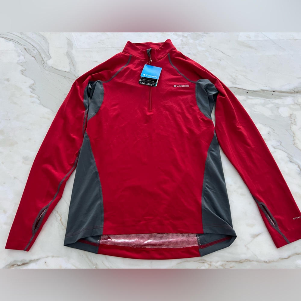 COLUMBIA OMNI-HEAT THERMAL REFLECTIVE RED LIGHT WEIGHT JACKET SIZE S/P NWTS! - Picture 3 of 16